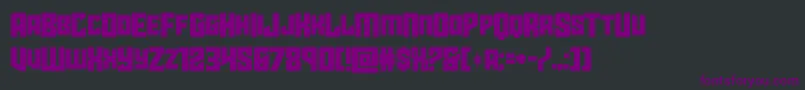 Шрифт starguardmidcase – фиолетовые шрифты на чёрном фоне