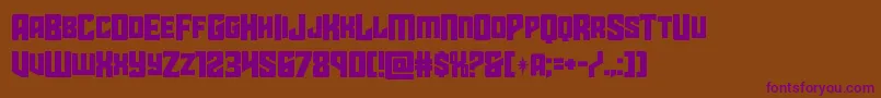 Шрифт starguardmidcase – фиолетовые шрифты на коричневом фоне