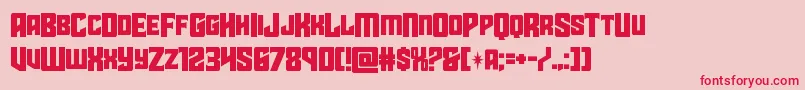 starguardmidcase Font – Red Fonts on Pink Background