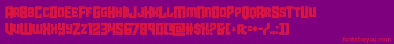 starguardmidcase Font – Red Fonts on Purple Background