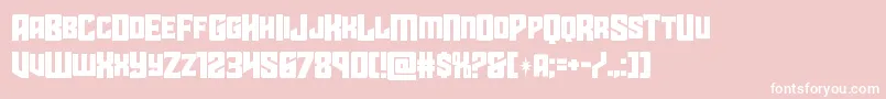 starguardmidcase Font – White Fonts on Pink Background