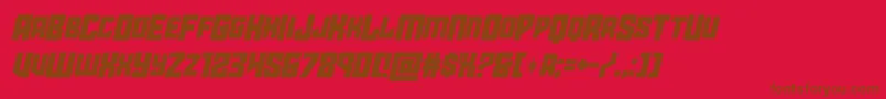 starguardmidcaseital-fontti – ruskeat fontit punaisella taustalla