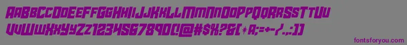 starguardmidcaseital-Schriftart – Violette Schriften auf grauem Hintergrund