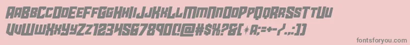 starguardmidcaseital Font – Gray Fonts on Pink Background