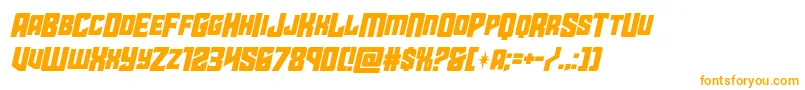 starguardmidcaseital Font – Orange Fonts on White Background