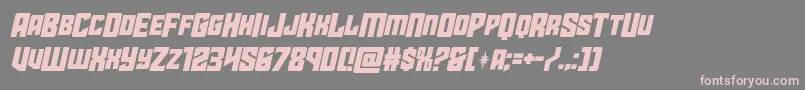 starguardmidcaseital Font – Pink Fonts on Gray Background