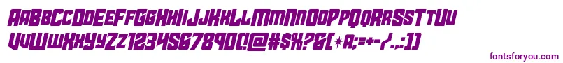 starguardmidcaseital Font – Purple Fonts on White Background
