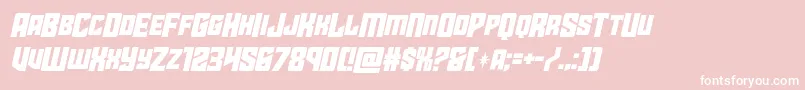starguardmidcaseital Font – White Fonts on Pink Background
