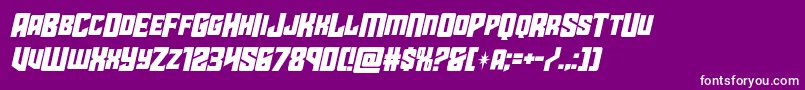 starguardmidcaseital Font – White Fonts on Purple Background