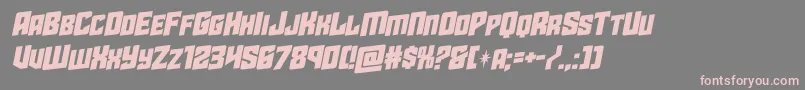 starguardrotalic Font – Pink Fonts on Gray Background