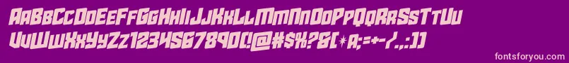starguardrotalic Font – Pink Fonts on Purple Background