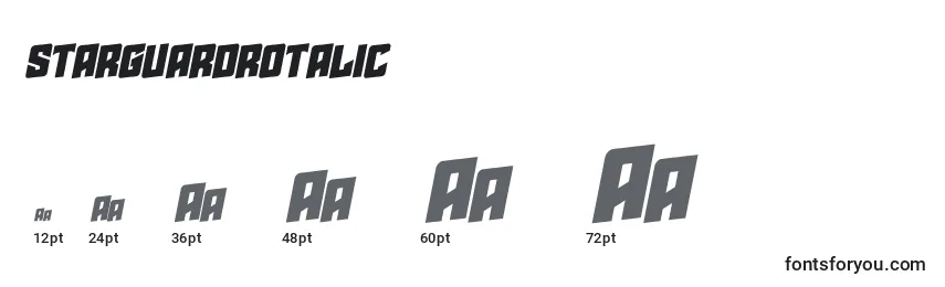 Starguardrotalic Font Sizes
