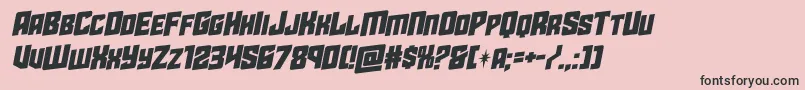 starguardrotalic Font – Black Fonts on Pink Background