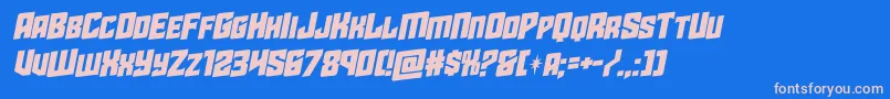 starguardrotalic Font – Pink Fonts on Blue Background