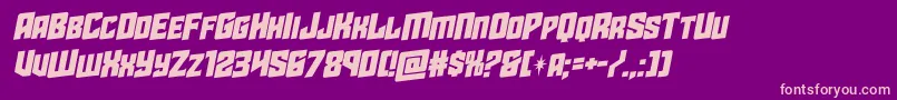 starguardrotalic Font – Pink Fonts on Purple Background