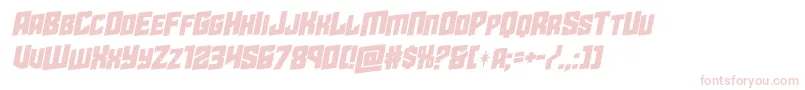 Шрифт starguardrotalic – розовые шрифты на белом фоне