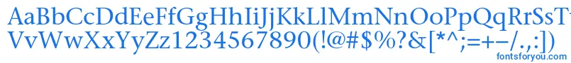 Sonetserifc Font – Blue Fonts on White Background