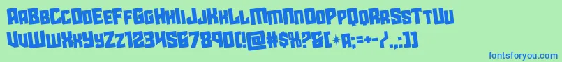 starguardrotate Font – Blue Fonts on Green Background