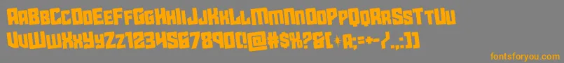 starguardrotate Font – Orange Fonts on Gray Background