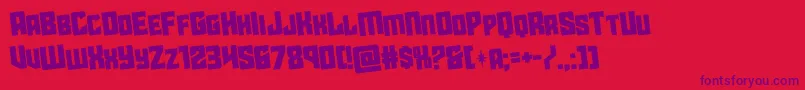 starguardrotate Font – Purple Fonts on Red Background
