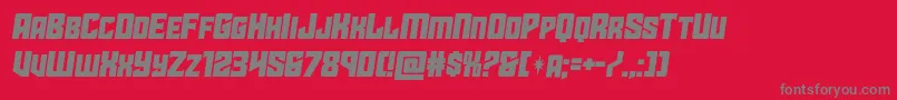 starguardsemital Font – Gray Fonts on Red Background