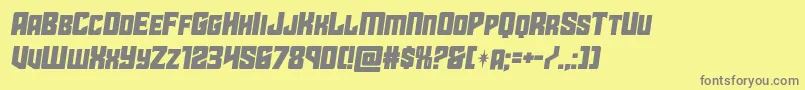 starguardsemital Font – Gray Fonts on Yellow Background