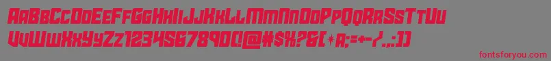 starguardsemital Font – Red Fonts on Gray Background