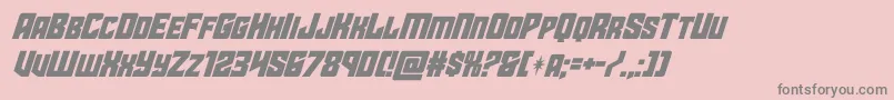 Шрифт starguardsuperital – серые шрифты на розовом фоне
