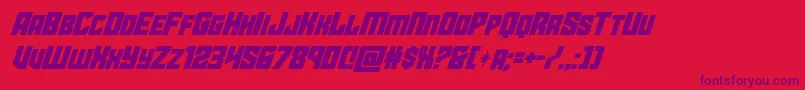 Шрифт starguardsuperital – фиолетовые шрифты на красном фоне