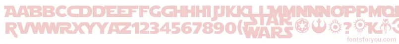 Starjedi Font – Pink Fonts on White Background