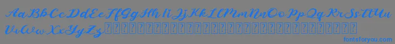Starlight Demo Font – Blue Fonts on Gray Background