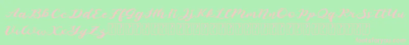 Starlight Demo Font – Pink Fonts on Green Background