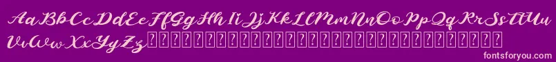 Starlight Demo-Schriftart – Rosa Schriften auf violettem Hintergrund