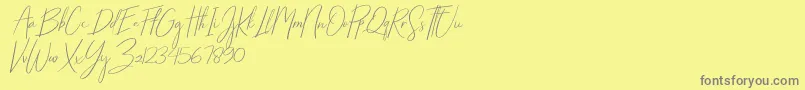 En savoir plus sur la police Starlights Italic Police Starlights Italic – polices grises sur fond jaune