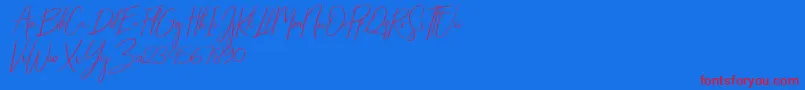 Saiba mais sobre a fonte Starlights Italic Fonte Starlights Italic – fontes vermelhas em um fundo azul