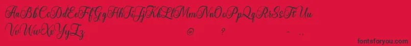 Starlive Font – Black Fonts on Red Background