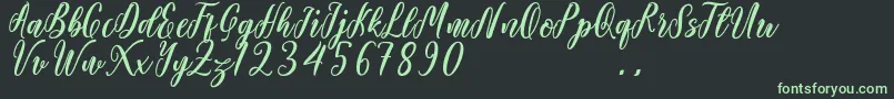 Starlove Demo Font – Green Fonts on Black Background