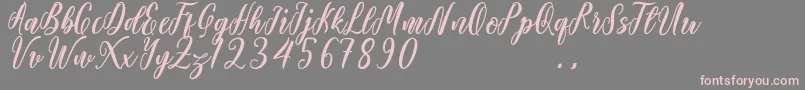 Starlove Demo Font – Pink Fonts on Gray Background