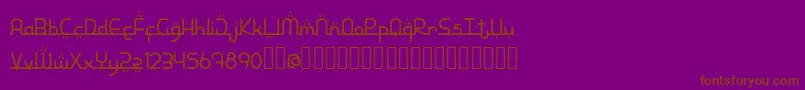 StarMedinademo Font – Brown Fonts on Purple Background