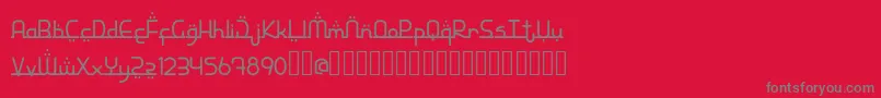StarMedinademo Font – Gray Fonts on Red Background