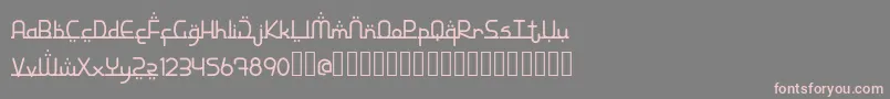 フォントStarMedinademo – 灰色の背景にピンクのフォント