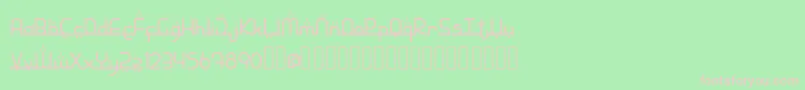 StarMedinademo Font – Pink Fonts on Green Background