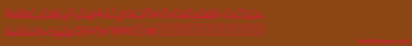 StarMedinademo Font – Red Fonts on Brown Background