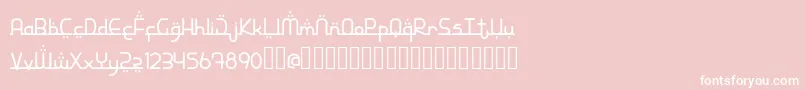 StarMedinademo Font – White Fonts on Pink Background