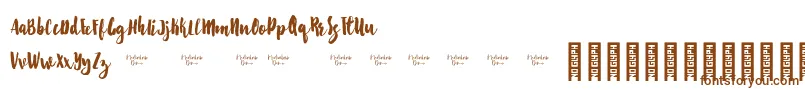 Starshine Demo Font – Brown Fonts on White Background