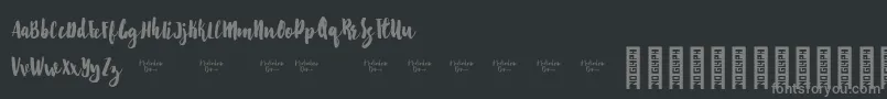 Starshine Demo Font – Gray Fonts on Black Background