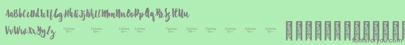 Starshine Demo Font – Gray Fonts on Green Background