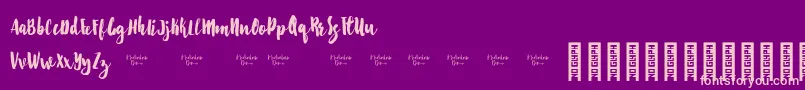 Starshine Demo Font – Pink Fonts on Purple Background