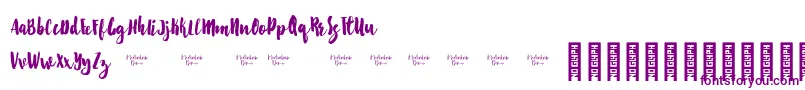 Starshine Demo Font – Purple Fonts on White Background