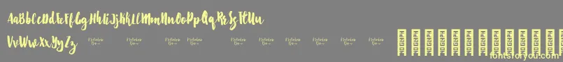 Starshine Demo Font – Yellow Fonts on Gray Background